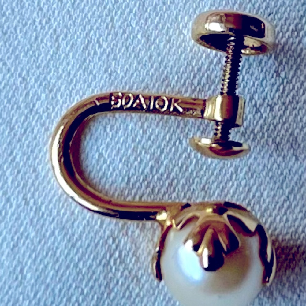 10K Gold Pearl Earrings - Picture 6 of 16